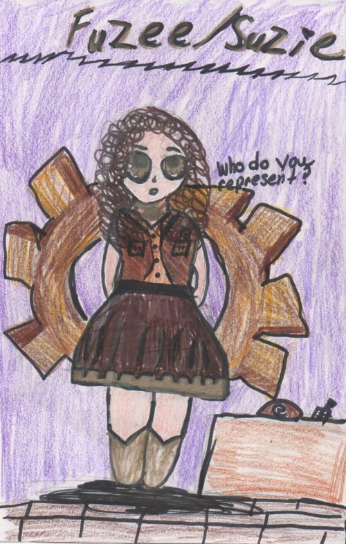 Tick Tock Man drawing by Ariana